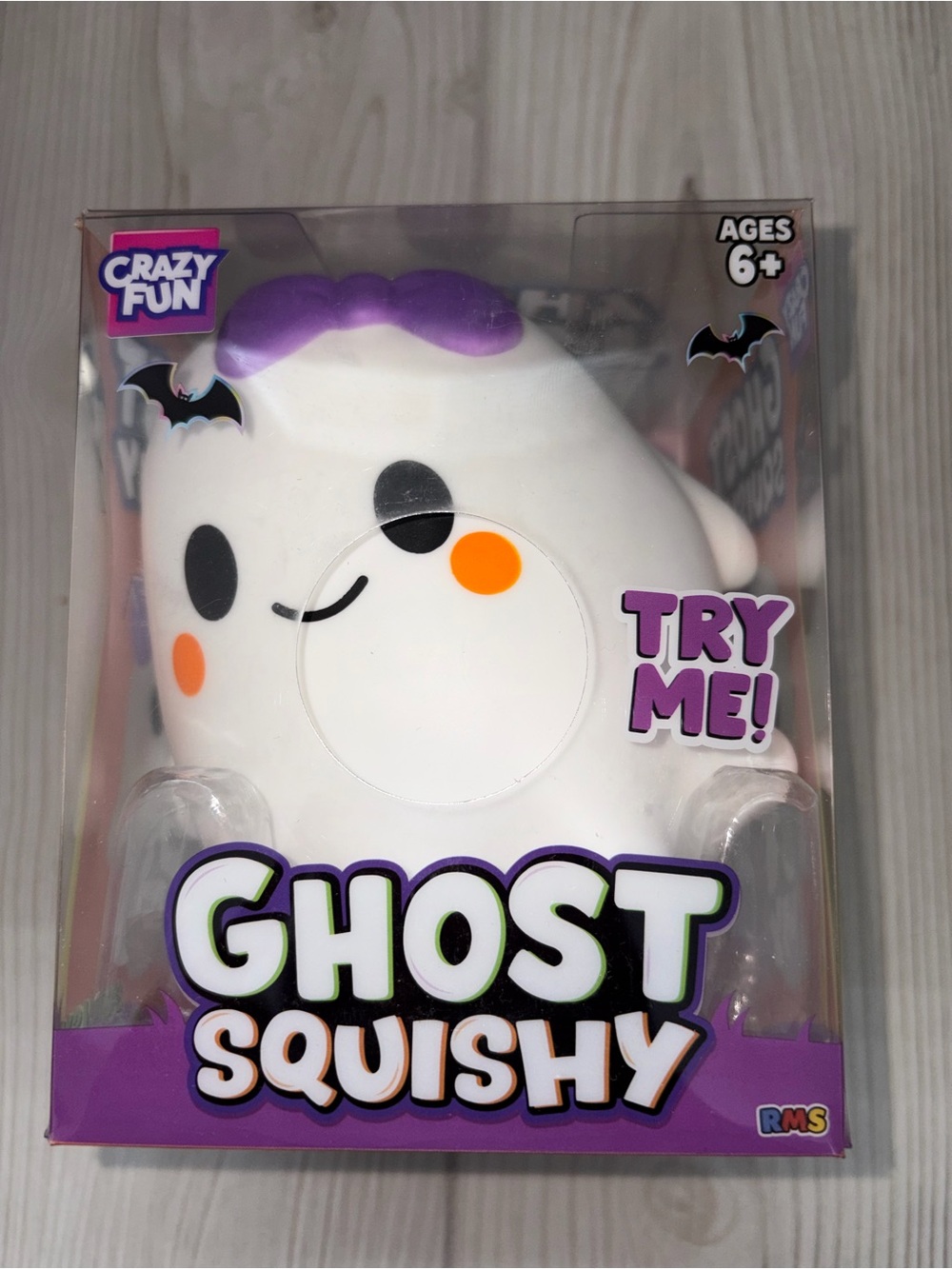 Viral RMS Crazy Fun Girl Ghost Squishy - White & Purple